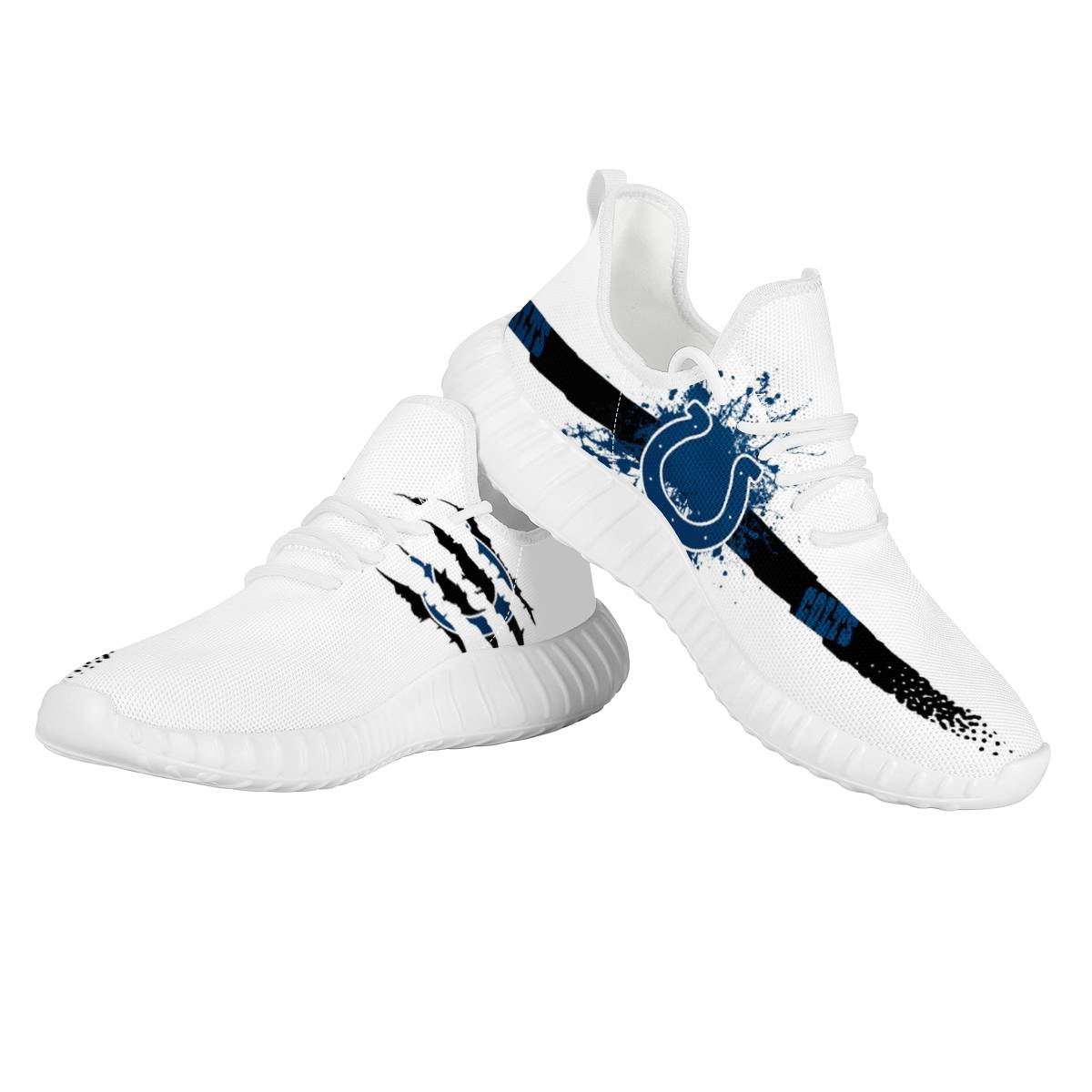 Women's Indianapolis Colts Mesh Knit Sneakers/Shoes 005 Women's Indianapolis Colts Mesh Knit Sneakers/Shoes 005